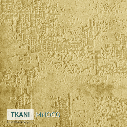 Фото материала велюра “10” (узор желтый)