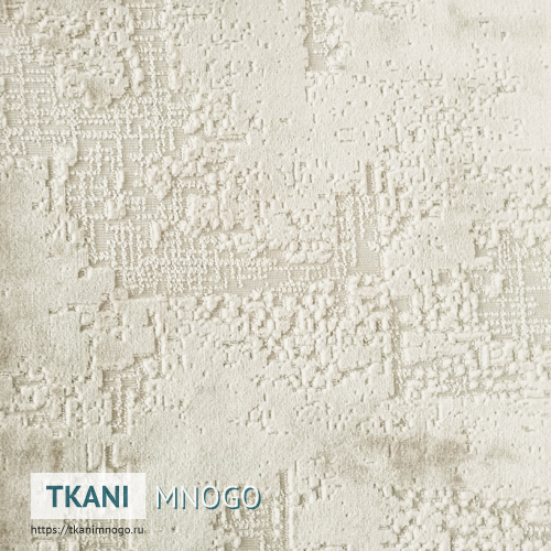 Фото обивки велюра “2” (однотонный белый, бежевый)