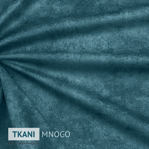 Фото фактуры велюра “Yura-16” (однотонный зеленый, голубой)